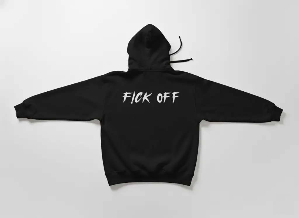 F!ck Off - Embossed Puff Back Hoodie