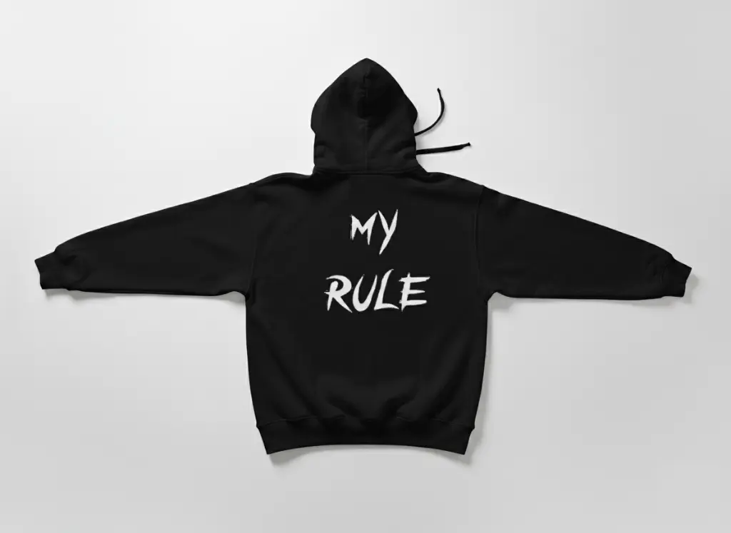 My Rule - Embossed Puff Back Hoodie