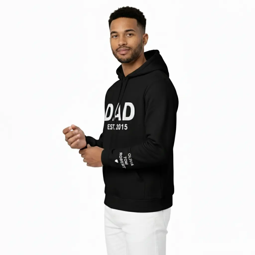Personalized Embossed DAD Hoodie