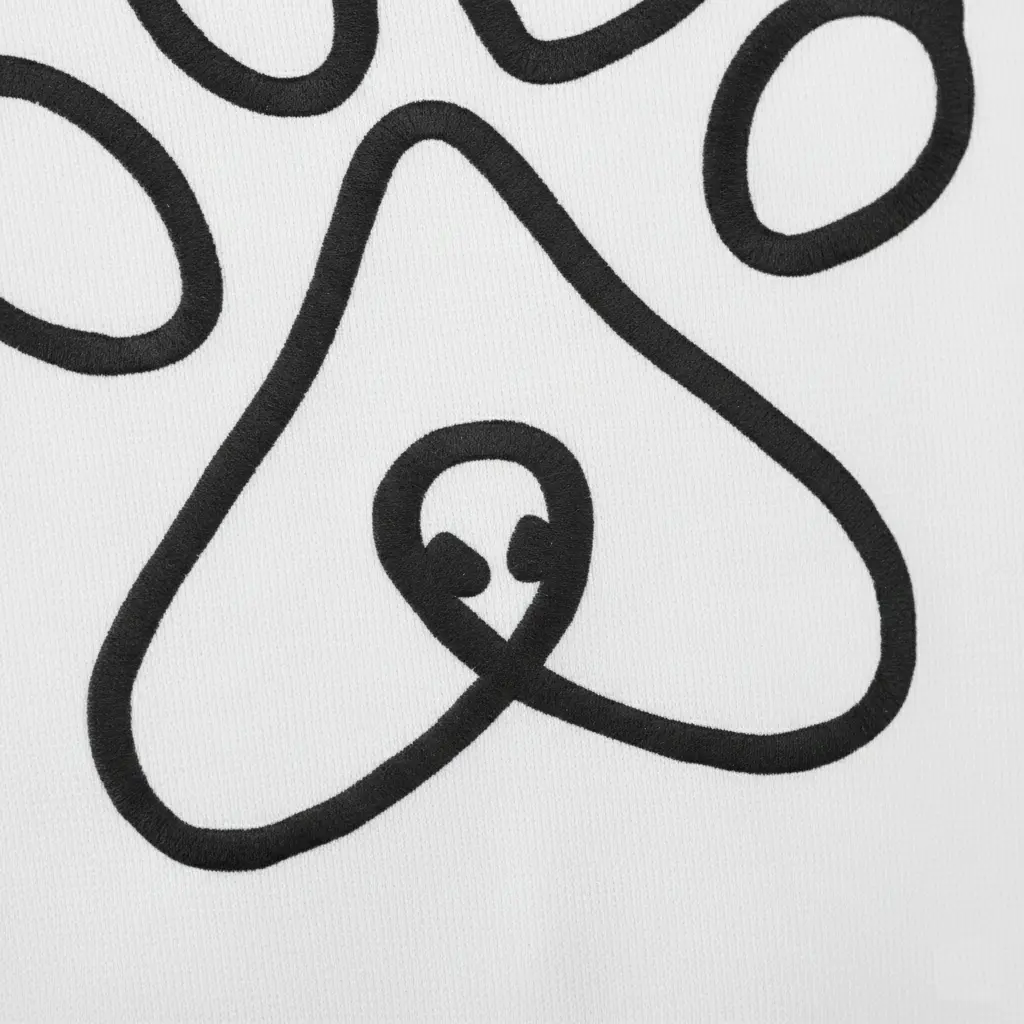 Pet's Love - Embossed Valentines White Hoodie