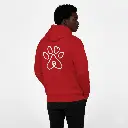 Pet's Love - Embossed Valentines Red Hoodie
