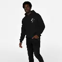 Pet's Love - Embossed Valentines Black Hoodie