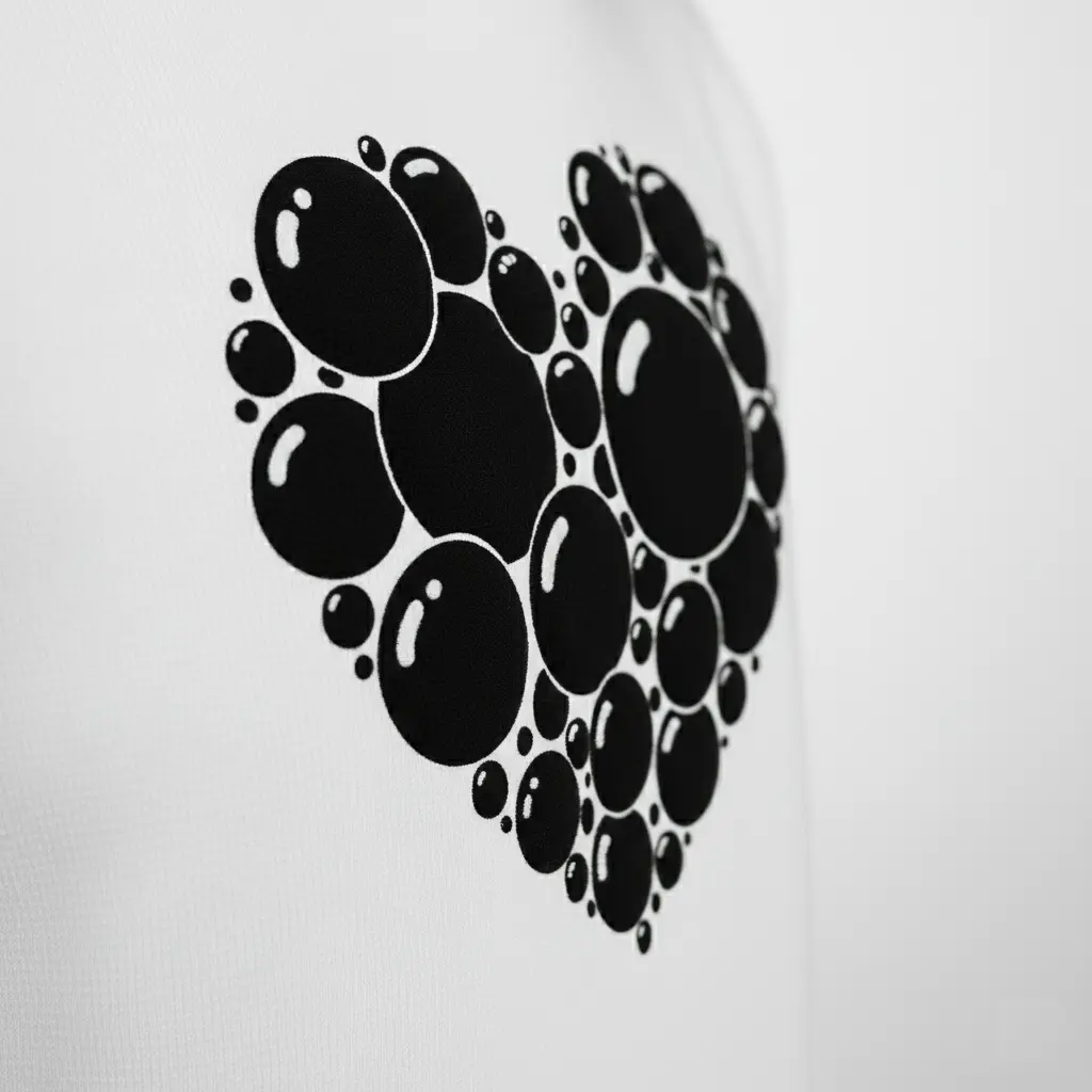 Heart - Embossed Valentines White Hoodie