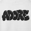 Adore - Embossed Valentines White Hoodie