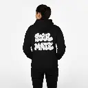 Soul Mate - Embossed Valentines Black Hoodie