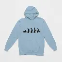 Easter Evolution - Embossed Easter Blue Hoodie