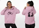 Rabbits - Embossed Easter Pink Hoodie
