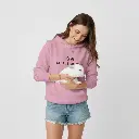 Little Bunny - Embossed Easter Pink Hoodie