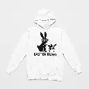 Easter Bling - Embossed Easter White Hoodie