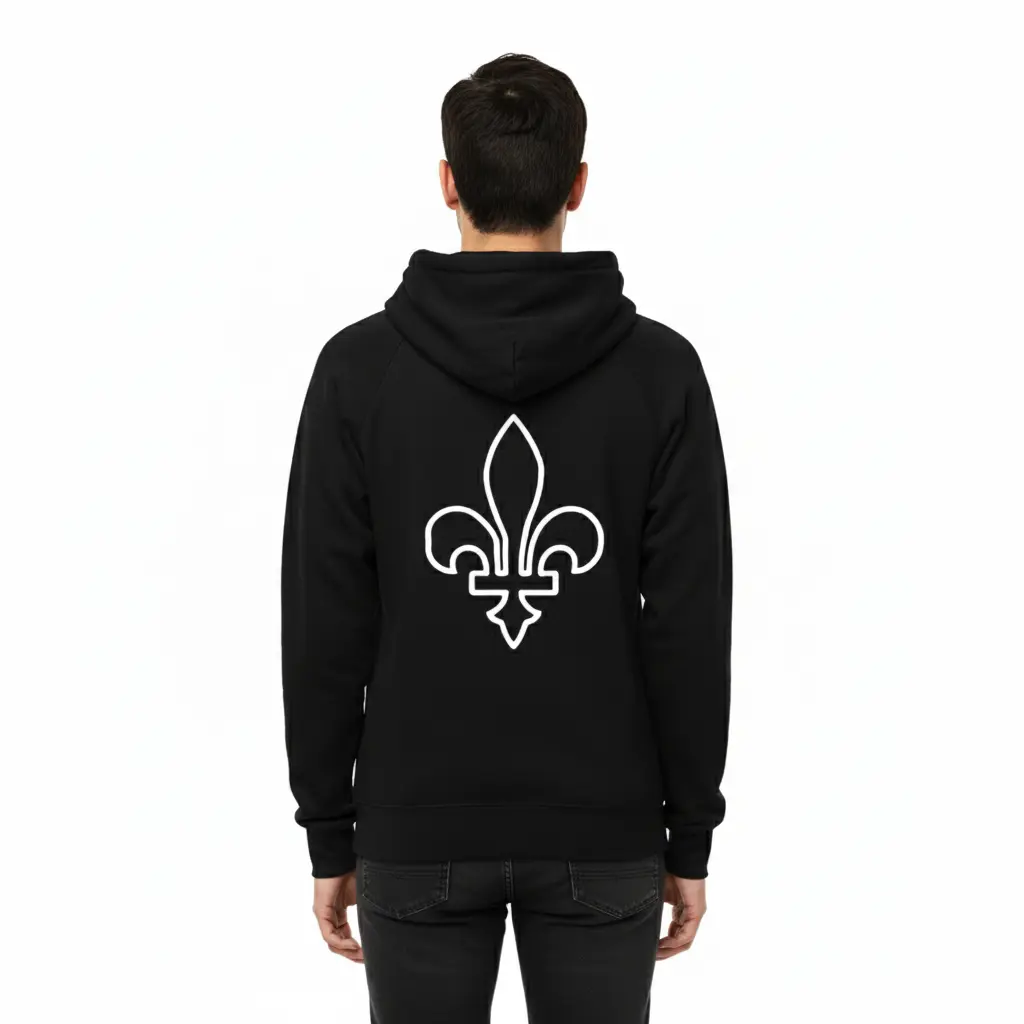 C'est Tiguidou - Embossed Canada Black Hoodie