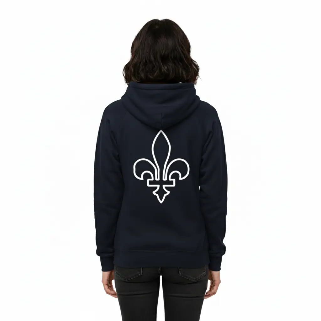 C'est Tiguidou - Embossed Canada Navy Hoodie
