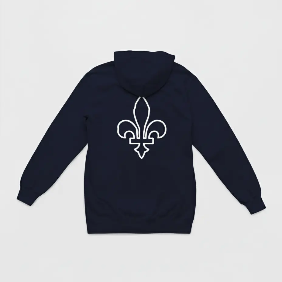 C'est Tiguidou - Embossed Canada Navy Hoodie