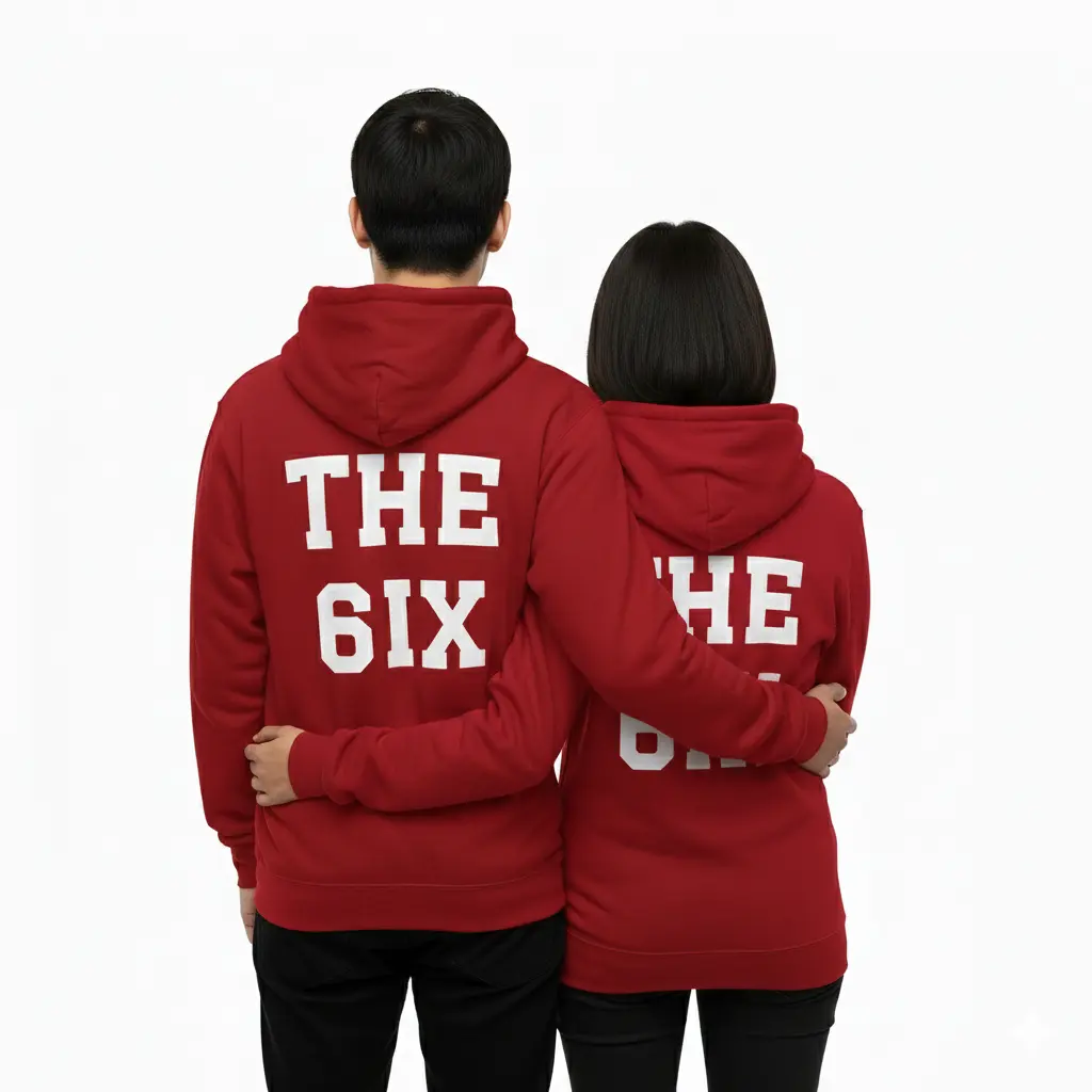 The 6ix - Embossed Canada Red Hoodie