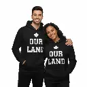 Inukshuk - Embossed Canada Black Hoodie