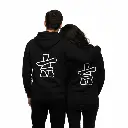 Inukshuk - Embossed Canada Black Hoodie
