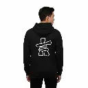 Inukshuk - Embossed Canada Black Hoodie