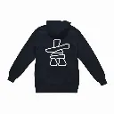 Inukshuk - Embossed Canada Navy Hoodie