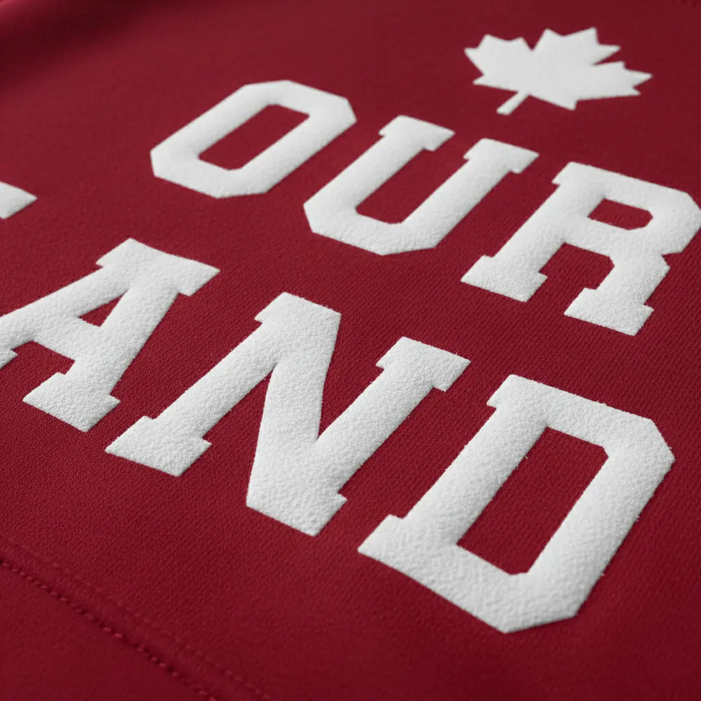 Inukshuk - Embossed Canada Red Hoodie