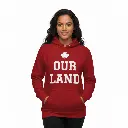 Inukshuk - Embossed Canada Red Hoodie
