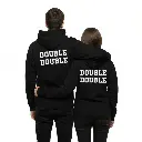 Double Double - Embossed Canada Black Hoodie