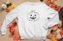 Embossed Pumpkin Sweatshirt
