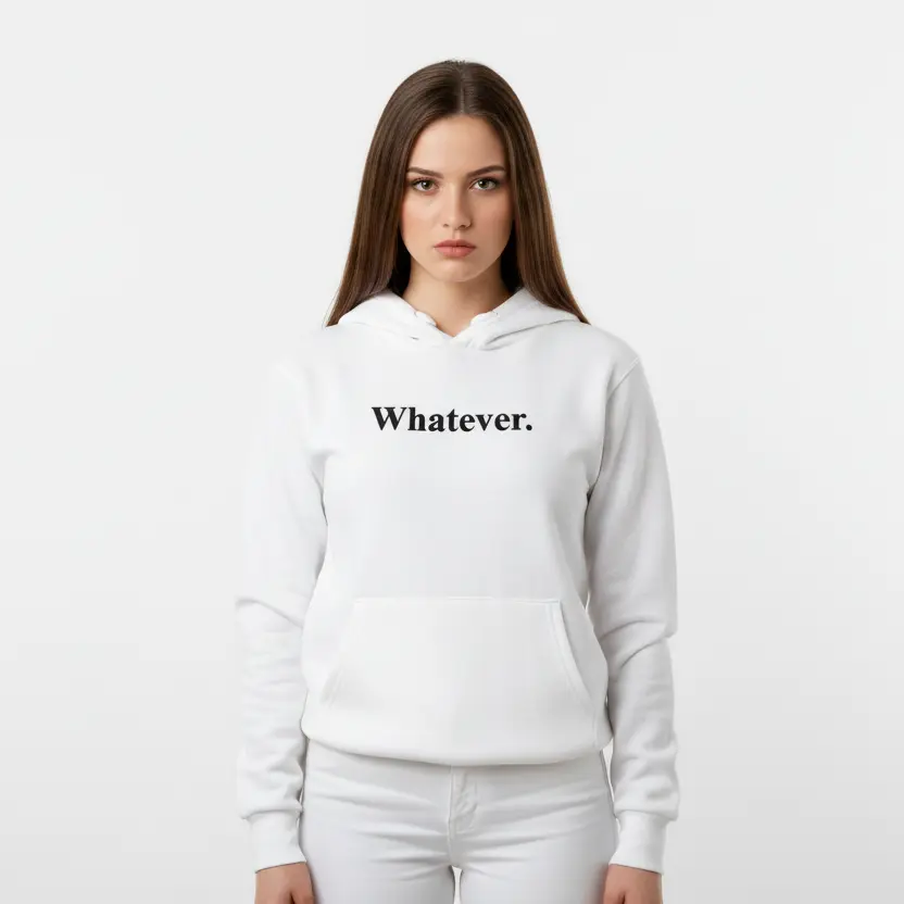 Whatever. - Embossed Puff Untold Hoodie