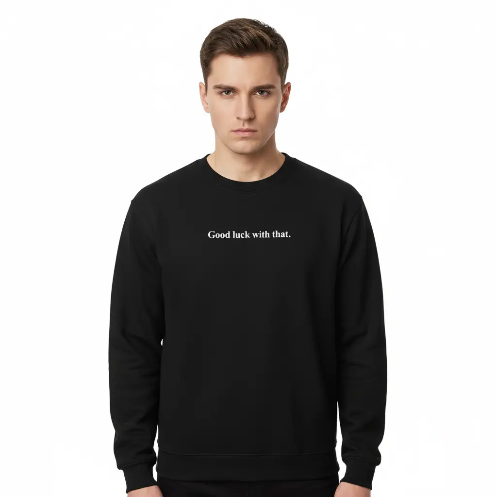 Good luck with that. - Embossed Puff Untold Sweatshirt