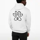 Pet's Love - Embossed Valentines White Hoodie