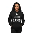 Inukshuk - Embossed Canada Black Hoodie