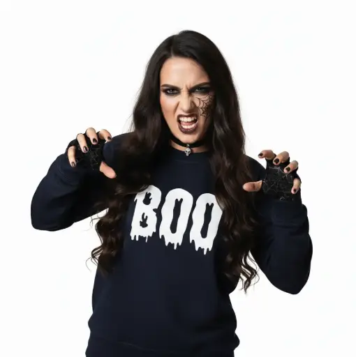 Embossed Boo Sweatshirt
