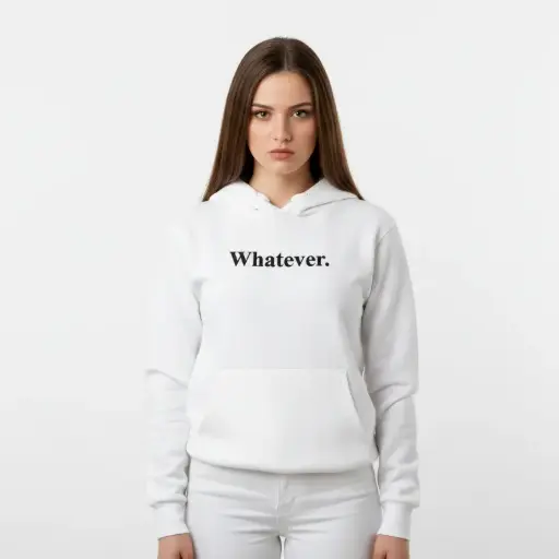 Whatever. - Embossed Puff Untold Hoodie